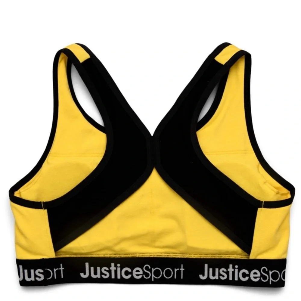 Justice Girls Sport Bras 2 Pack Pullover Racerback & Removible Pads. NWT